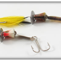 Heddon Yellow, Perch & Red Head Fidgit 3 Set In Box