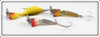 Heddon Yellow, Perch & Red Head Fidgit 3 Set In Box