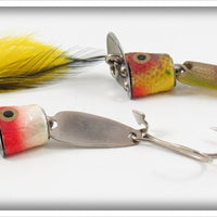 Heddon Yellow, Perch & Red Head Fidgit 3 Set In Box