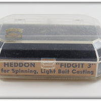 Heddon Yellow, Perch & Red Head Fidgit 3 Set In Box