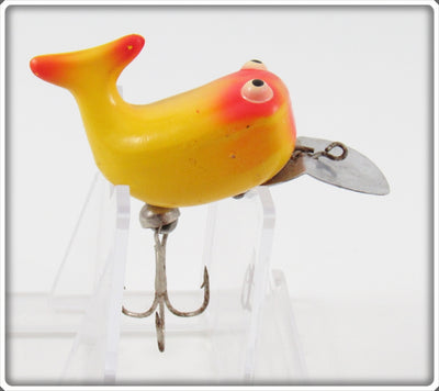 Vintage Heddon Yellow Hi Tail Lure