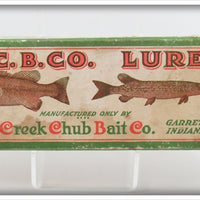 Creek Chub Black Mouse Lucky Mouse Lure Empty End Label Box 3613