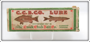 Creek Chub Black Mouse Lucky Mouse Lure Empty End Label Box 3613