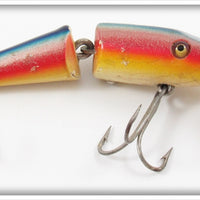 Vintage Creek Chub Rainbow Jointed Midget Pikie Lure 4208