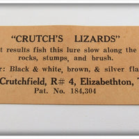W. O. Crutchfield Brown Crutch's Lizard In Box