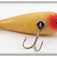 Vintage Heddon White & Red 100 Dowagiac Minnow Lure