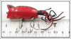 Arbogast Fluorescent Red Black Back 3/8 Ounce Hula Popper 91