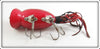Arbogast Fluorescent Red Black Back 3/8 Ounce Hula Popper 91