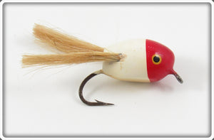 Vintage Creek Chub Red Head White Fly Rod Dingbat Lure