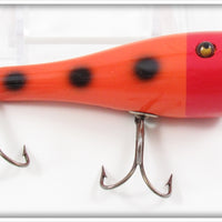 Dale Roberts Repainted Creek Chub Orange Spotted Plunker Lure