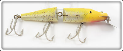 Vintage Creek Chub Yellow Flash Jointed Husky Pikie Lure 3037