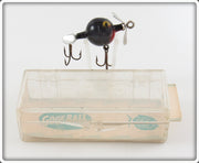 Vintage Mills Products Inc Black Fly Rod Goof Ball Lure In Box