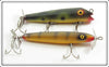Vintage Ed Latiano Frog Darter & Perch Torpedo Lure Pair 
