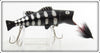 Vintage Buckeye Bait Black With Silver Ribs Bug N Bass Lure