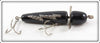 Vintage Pflueger Black Silver Lightning Bolt Musky Globe Lure