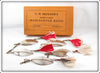 Vintage G.M. Skinner's Extra Large Mascalonge Baits In Box