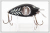Vintage Uniline Black With White Ribs Spinno Minno Lure