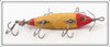 Vintage Heddon White Red Head And Tail 150 Dowagiac Minnow Lure 152
