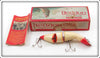 Vintage Heddon Red & White Gamefisher Lure In Box 5502