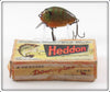Vintage Heddon Sunfish Punkinseed Lure In Box 730 SUN
