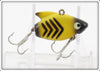 Vintage Heddon Yellow Black Chevron Sonic Lure 385 YBX