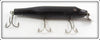 Vintage Creek Chub Solid Black Giant Straight Pikie Lure 6013