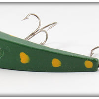 R-K Tackle Co Green & Yellow Hollowhead In Box