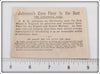 Johnston's Corn Flour Fishing Themed Advertising Card
