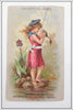 Antique Metropolitan Life Insurance Co Fishing Themed Advertising Card