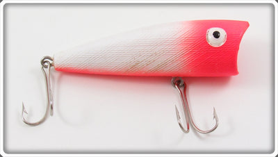 Vintage Rebel Fluorescent Red/Orange & White Pop R Lure