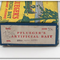 Pflueger White & Red Globe In Blue Border Box