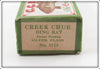 Vintage Creek Chub Silver Flash Dingbat Empty Lure Box 5118
