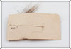 South Bend Red & White Fuzz Oreno Bucktail Fly On Card
