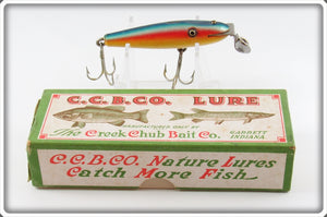 Vintage Creek Chub Rainbow Midget Pikie Lure In Box 2208