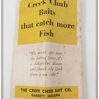 Creek Chub Yellow Spotted Midget Pikie In Box 2214 Special