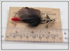 South Bend Black & Red Jack's Fish Ferret On Card