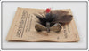 South Bend Black & Red Jack's Fish Ferret On Card