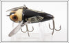 Heddon Black White Head Cone Tail Crazy Crawler In Box 2120 BWH ~