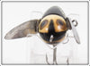 Heddon Black White Head Cone Tail Crazy Crawler In Box 2120 BWH ~