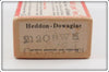 Heddon Black White Head Cone Tail Crazy Crawler In Box 2120 BWH ~