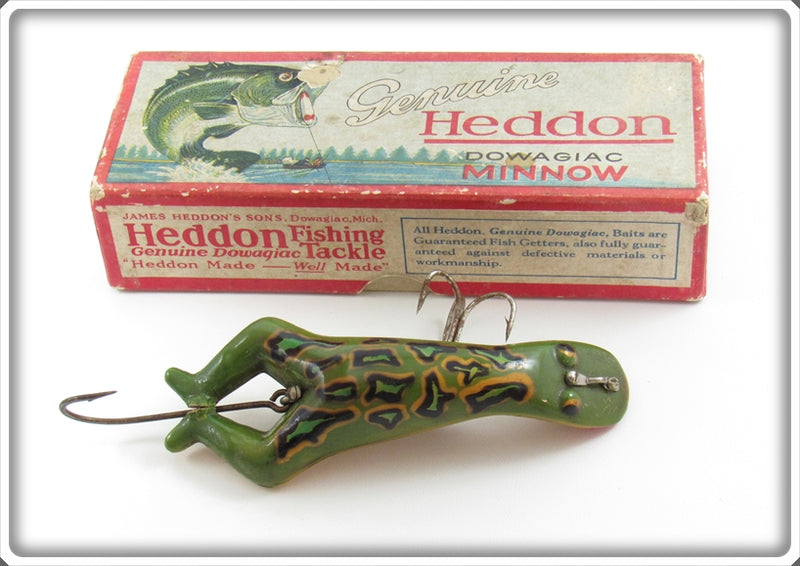 Vintage Heddon Meadow Frog Luny Frog Lure In Box For Sale