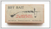 Vintage Biff Bait Co. Gold Plated Musky Spiral Bait Empty Lure Box
