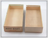 Biff Bait Co. Gold Plated Musky Spiral Bait Empty Box
