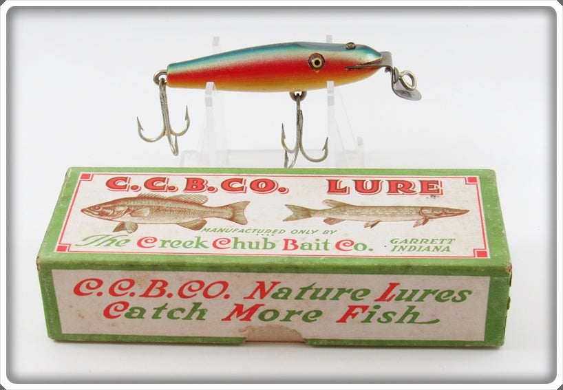 Vintage Creek Chub Rainbow Midget Pikie Lure In Box 2208