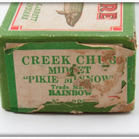 Creek Chub Rainbow Midget Pikie Empty Box 2208
