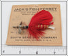 South Bend Red Jack's Fish Ferret On Card