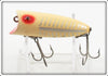 Heddon Uncatalogued White Shore Wood Baby Lucky 13 2400 XRW