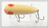 Heddon Uncatalogued White Shore Wood Baby Lucky 13 2400 XRW