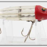Vintage Jamison Clear Red Head Quiver Lure