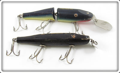 Creek Chub Black Pikie & Purple Eel Jointed Pikie Lure Pair